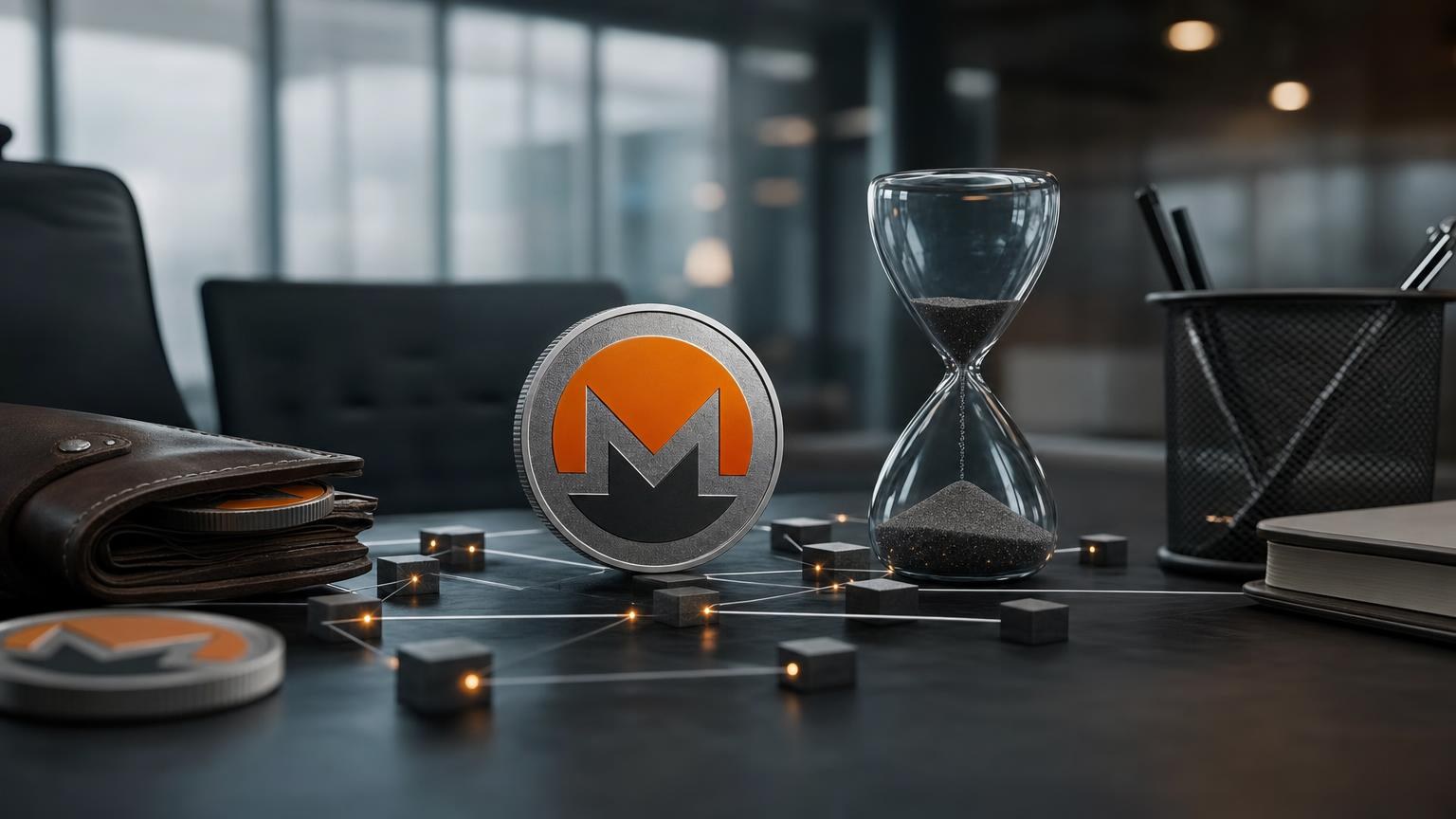 A Monero transaction moving from a sender’s wallet through the network confirmation and exchange processing stages